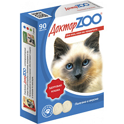 Доктор ZOO № 90 для кошек здоровая кошка 