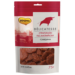 Мнямс Delicatesse Лакомство для собак стриплойн по-английски 75гр
