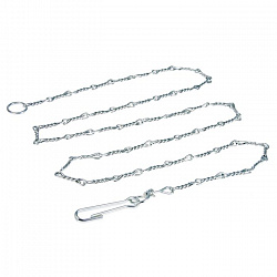 Цепь на привязь витая №3мм 2,65м с карабином Зооник