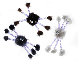 Игрушка для кошек №1 Паучок, норка, 5 см ДР4