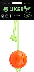 Игрушка для собак Мяч ЛАЙКЕР Люми на шнуре  D-5см