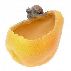 Кашпо фигурное Улитка на груше 14*20см