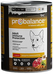 РroBalance Adult Immuno Protection влажный корм для собак для укрепления иммунитета с говядиной 850гр