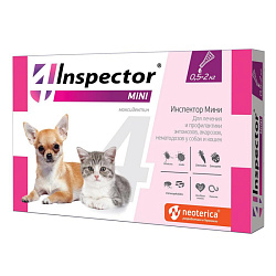 Inspector Mini для котят и щенков капли на холку 0,5-2кг (упак. 1шт) 