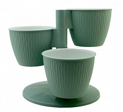 Горшок КАСКАД Пирамида мята из 3-х горшков