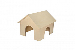 Дом для грызунов деревянный для морских свинок 25*30*25(8502)