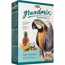 Padovan Grandmix pappagalli корм для крупных попугаев комплексный основной 600гр