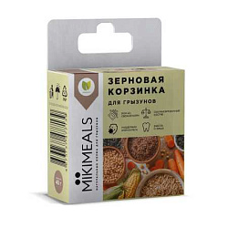 Лакомство для грызунов Mikimeals, Корзинка зерновая 40 г