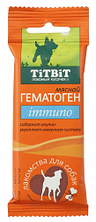 TiTBiT лакомство для собак гематоген immuno мясной 35гр