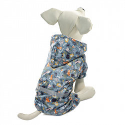 Костюм-дождевик для собак со светоотражающей лентой Зверята S, размер 25см TRIOL