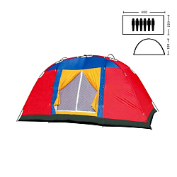 Палатка туристическая 10 местная SY-016 (2,2м*4м*1,8м) (019937) Ж