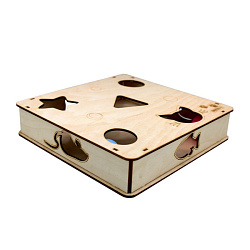 Игрушка для кошек GoSi Платформа "Квадрат-М с шариками 24 см 