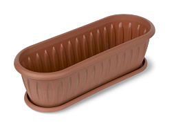 Кактусница Фелиция терракот с поддоном (С176Т)