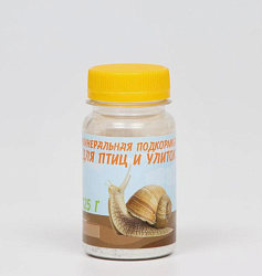 Минеральная подкормка для птиц и улиток, банка, 125 г "Пижон" 6833375