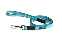 Gripalle Поводок нейлоновый прорезиненный стальная фурнитура 20мм*200см Бирюзовый