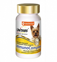Unitabs ImmunoComplex с Q10 для собак мелких пород 100тб