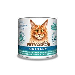 Petvador Veterinary Diets Urinary консервы для кошек при заболеваниях нижних отделов мочевыводящих путей 240гр