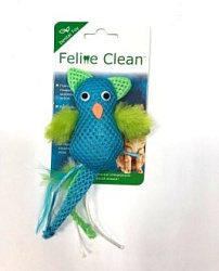 Игрушка для кошек Feline Clean Dental Сова, хвост с перьями