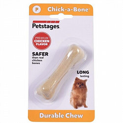 Игрушка для собак Petstages Chick-A-Bone косточка с ароматом курицы 8 см очень маленькая (30001-1)