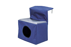 Гамак-домик на батарею ОКСФОРД 44*40*h56см (нейлон, металлический каркас) синий Дарэлл