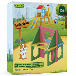 Игрушка для грызунов LITTLE TOWN комплекс "Фитнес" складной 125*125*125мм Triol