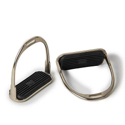 Стремена с резинками нержавеющая сталь EQUIMAN