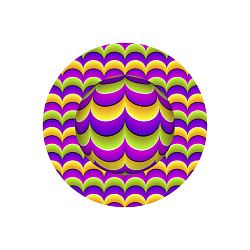 Матрас PerseiLine круглый Дизайн №1 47*47*6 с иллюзией