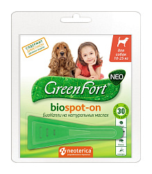 GreenFort neo для собак капли на холку 10-25кг