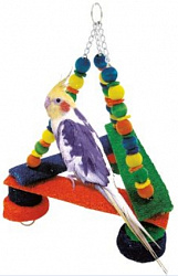 Качели для птиц дерево 22*33см PL BA696