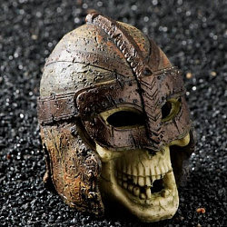 Грот Череп в шлеме 11*9*12см 7102557