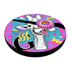 Матрас PerseiLine круглый Дизайн М 47*47*6 жираф с бубликом