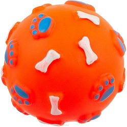 Игрушка для собак Мяч с лапками и косточками