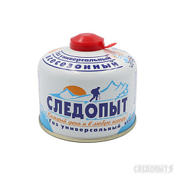 Газ для портативных плит "СЛЕДОПЫТ", 230г резьбовой ВСЕСЕЗОННЫЙ