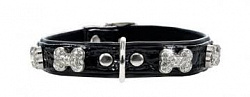 Hunter Modern Kroko Bone Ошейник длясобак 27 см,17-21 см, черный 