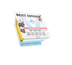 Best Dinner Vet Profi GastroIntestinal Low Fat диетический влажный корм для собак с чувствительным пищеварением индейка 100гр паштет Best Dinner Vet Profi GastroIntestinal Low Fat диетический влажный корм для собак с чувствительным пищеварением индейка 100гр паштет